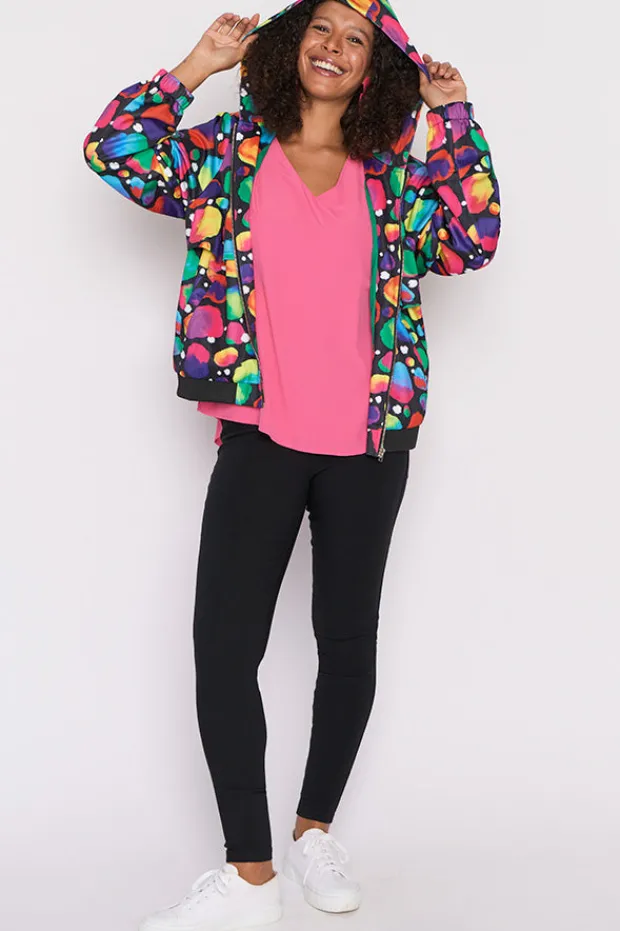 Lorraine Designs Jackets & Coats*London Arty Spot Hooded Jacket