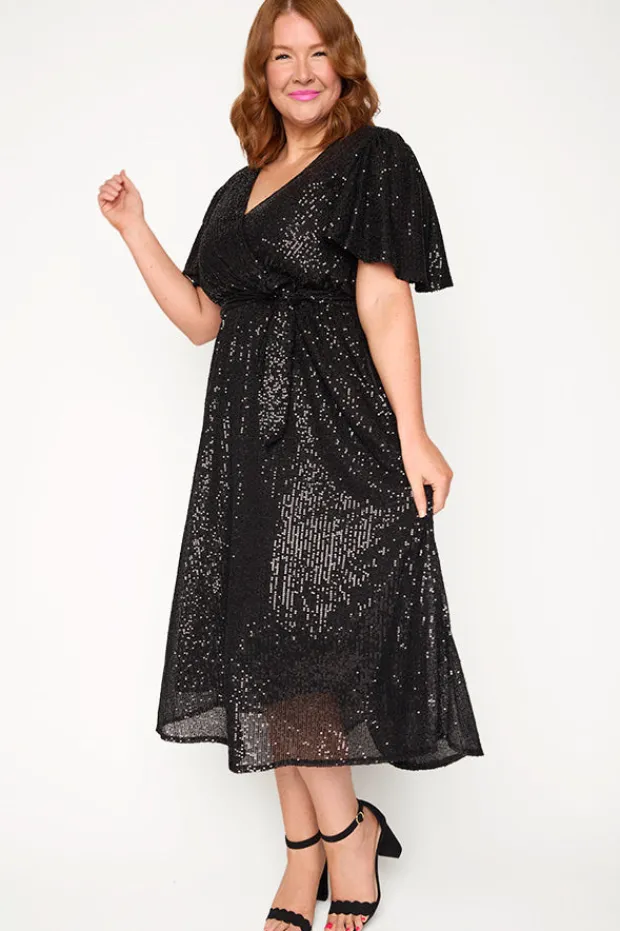 Lorraine Sequin Dresses | Cocktail Dresses*Lover Black Sequin Dress
