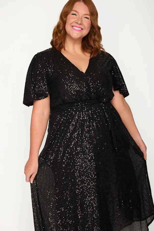 Lorraine Sequin Dresses | Cocktail Dresses*Lover Black Sequin Dress