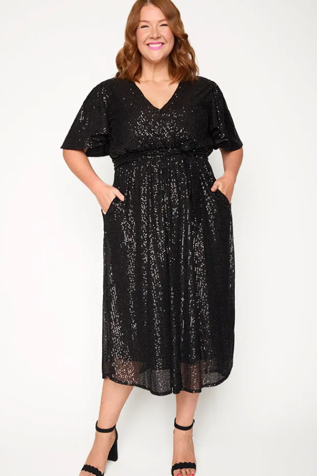 Lorraine Sequin Dresses | Cocktail Dresses*Lover Black Sequin Dress