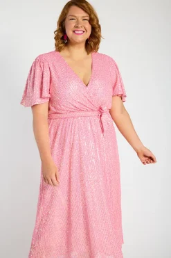 Lorraine Sequin Dresses | Cocktail Dresses*Lover Pink Sequin Dress
