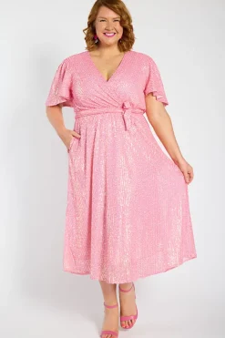 Lorraine Sequin Dresses | Cocktail Dresses*Lover Pink Sequin Dress
