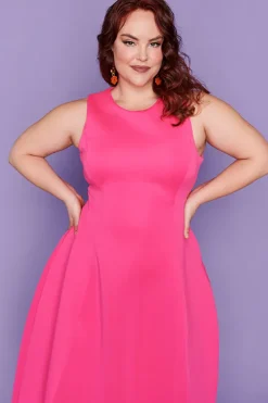 Lorraine Designs Fit & Flare Dresses | Cocktail Dresses*Lucca Hot Pink Party Dress