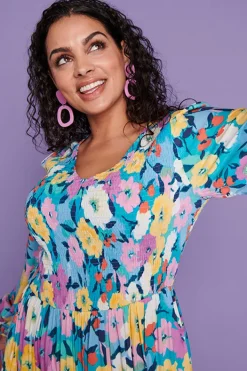 Lorraine Designs Casual Dresses | Fit & Flare Dresses*Madie Chalky Floral Dress