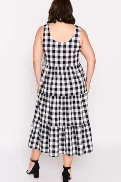 Lorraine Designs Fit & Flare Dresses | Midi Dresses*Maisy Black Gingham Dress