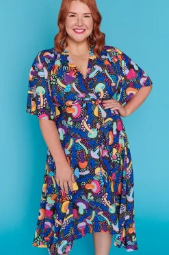 Lorraine Designs Casual Dresses | Cocktail Dresses*Mandy Rainbow Shrooms Dress
