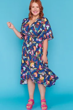 Lorraine Designs Casual Dresses | Cocktail Dresses*Mandy Rainbow Shrooms Dress
