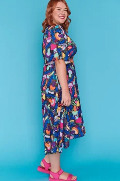 Lorraine Designs Casual Dresses | Cocktail Dresses*Mandy Rainbow Shrooms Dress