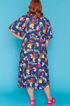 Lorraine Designs Casual Dresses | Cocktail Dresses*Mandy Rainbow Shrooms Dress