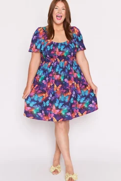 Lorraine Designs Casual Dresses | Fit & Flare Dresses*Marcela Butterfly Rainbow Dress