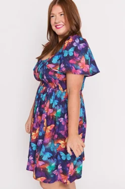 Lorraine Designs Casual Dresses | Fit & Flare Dresses*Marcela Butterfly Rainbow Dress