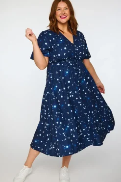 Lorraine Designs Casual Dresses | Fit & Flare Dresses*Marley Celestial Sky Dress