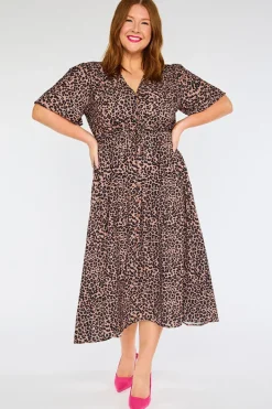Lorraine Designs Casual Dresses | Fit & Flare Dresses*Marley Classic Leopard Dress