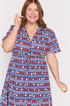 Lorraine Designs Casual Dresses | Fit & Flare Dresses*Marley Cotton Adoring Apples Dress
