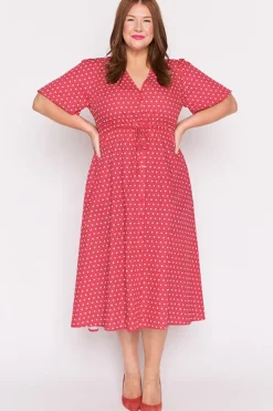Lorraine Designs Casual Dresses | Fit & Flare Dresses*Marley Cotton Cherry Spot Dress