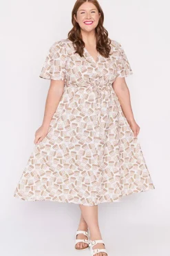 Lorraine Designs Casual Dresses | Fit & Flare Dresses*Marley Cotton Coffee Time Dress