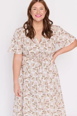 Lorraine Designs Casual Dresses | Fit & Flare Dresses*Marley Cotton Coffee Time Dress