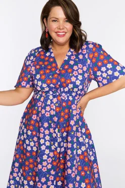 Lorraine Designs Casual Dresses | Fit & Flare Dresses*Marley Cotton Cute Daisy Bee Dress