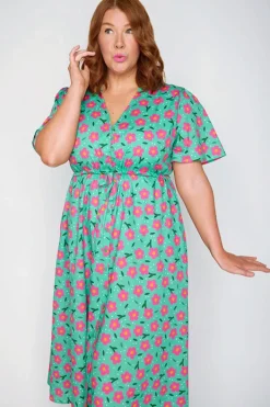 Lorraine Designs Casual Dresses | Fit & Flare Dresses*Marley Cotton Pink Petal Dress