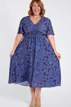 Lorraine Designs Casual Dresses | Fit & Flare Dresses*Marley Crepe Electric Bloom Dress