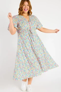 Lorraine Designs Casual Dresses | Fit & Flare Dresses*Marley Ditsy White Dress