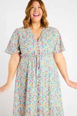 Lorraine Designs Casual Dresses | Fit & Flare Dresses*Marley Ditsy White Dress