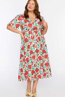 Lorraine Designs Casual Dresses | Fit & Flare Dresses*Marley Flowers Of Christmas Dress