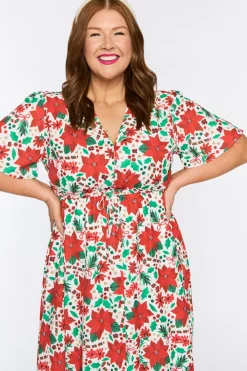 Lorraine Designs Casual Dresses | Fit & Flare Dresses*Marley Flowers Of Christmas Dress