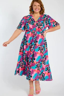 Lorraine Designs Fit & Flare Dresses | Midi Dresses*Marley Inky Leopard Dress