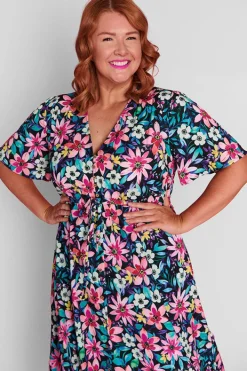 Lorraine Designs Casual Dresses | Fit & Flare Dresses*Marley Neon Bloom Dress
