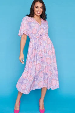 Lorraine Designs Casual Dresses | Fit & Flare Dresses*Marley Psychedelic Swirl Dress