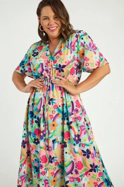 Lorraine Designs Casual Dresses | Fit & Flare Dresses*Marley Rainbow Bright Dress