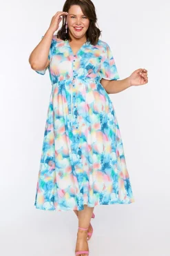 Lorraine Designs Casual Dresses | Fit & Flare Dresses*Marley Watercolour Dreams Dress