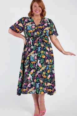 Lorraine Designs Fit & Flare Dresses | Midi Dresses*Mary Aussie Wild Dress