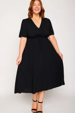 Lorraine Designs Casual Dresses | Fit & Flare Dresses*Michelle Black Dress