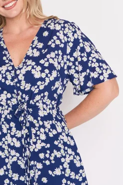 Lorraine Designs Fit & Flare Dresses | Midi Dresses*Michelle Blue Petal Whimsy Dress