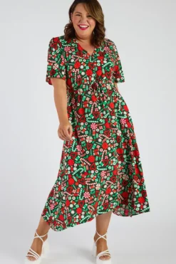 Lorraine Designs Casual Dresses | Fit & Flare Dresses*Michelle Lollie Christmas Dress