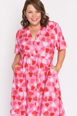 Lorraine Designs Fit & Flare Dresses | Midi Dresses*Michelle My Heart Dress