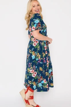 Lorraine Designs Fit & Flare Dresses | Midi Dresses*Michelle Navy In Bloom Dress