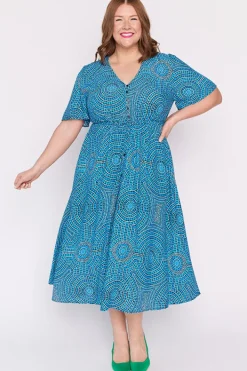 YD International Fit & Flare Dresses | Midi Dresses*Michelle Plenty Of Water Dress