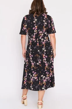 Lorraine Designs Fit & Flare Dresses | Midi Dresses*Michelle Sunset Shadow Dress