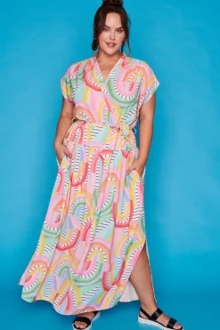 Lorraine Designs Casual Dresses | Loose Dresses*Miley Rainbow Vibing Maxi Dress