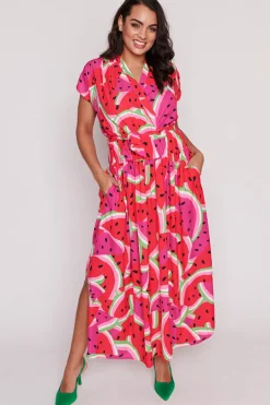 Lorraine Designs Casual Dresses | Loose Dresses*Miley Watermelon Stack Dress