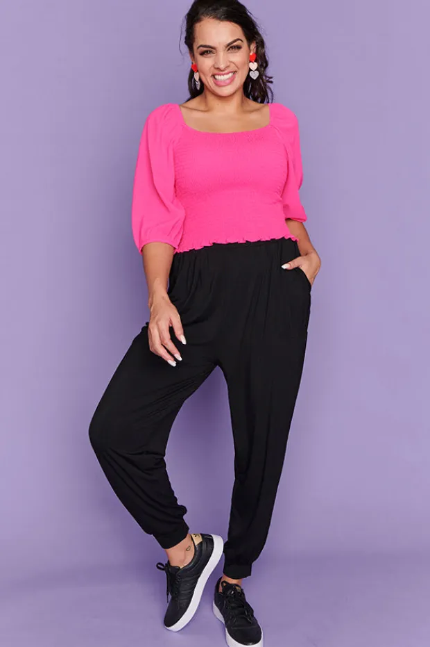 Lorraine Designs Pants & Jeans*Misty Black Relaxed Pants