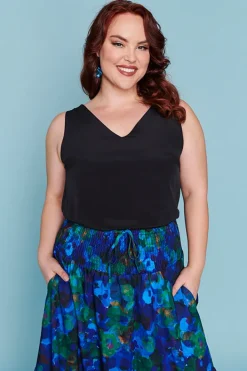 Lorraine Designs Skirts*Nice Midnight Garden Skirt