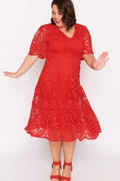 Lorraine Designs Cocktail Dresses | Bridesmaid Dresses*Nicolla Red Lace Dress
