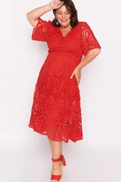 Lorraine Designs Cocktail Dresses | Bridesmaid Dresses*Nicolla Red Lace Dress