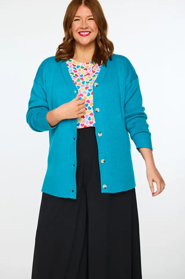 Lorraine Designs Knits & Cardigans*Nola Teal Cardi