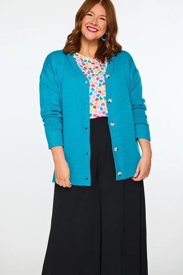 Lorraine Designs Knits & Cardigans*Nola Teal Cardi