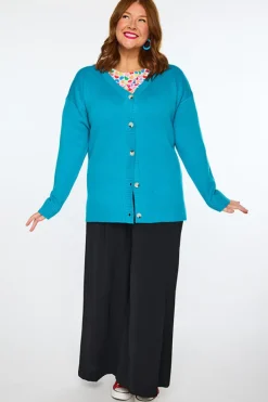 Lorraine Designs Knits & Cardigans*Nola Teal Cardi